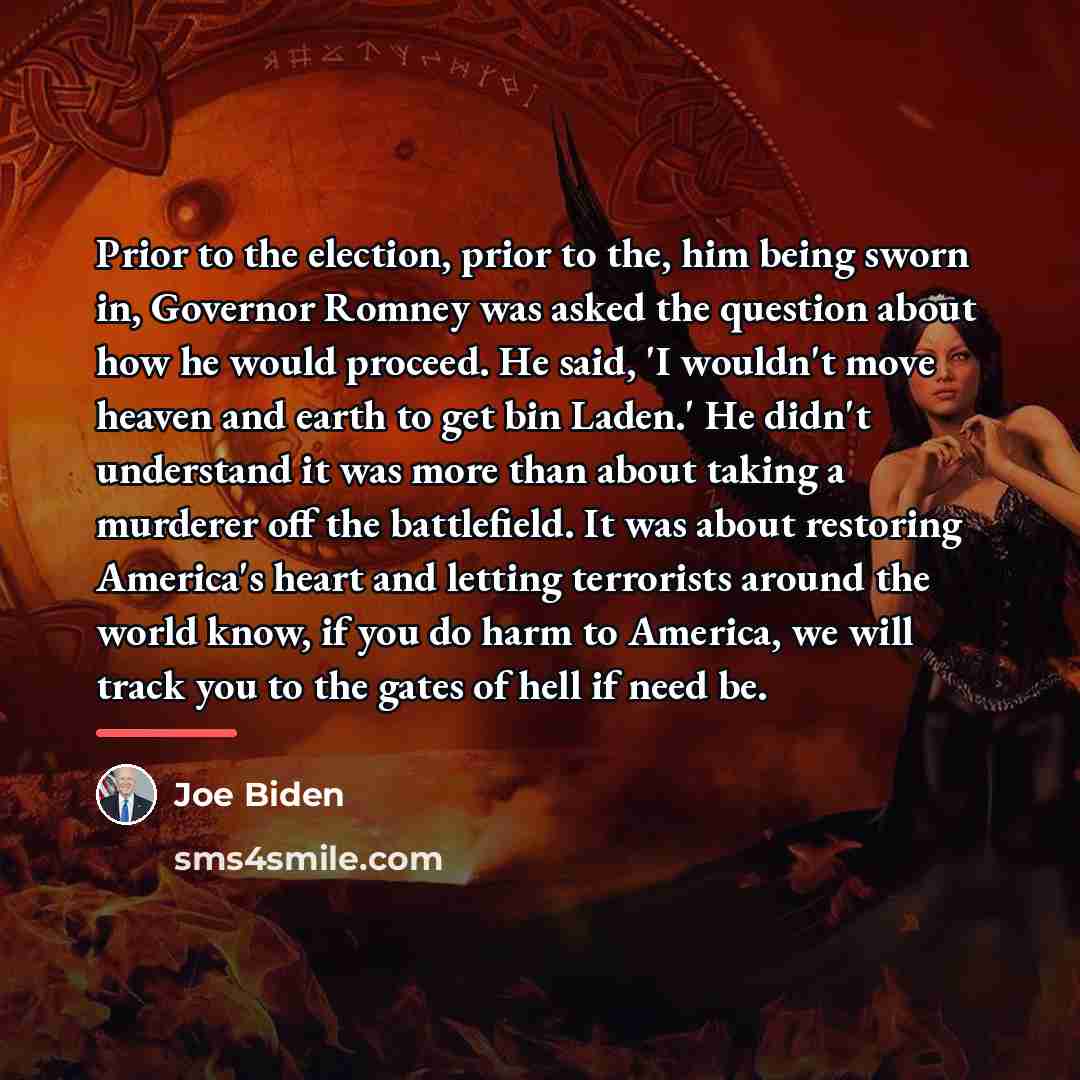 “Prior to the election, prior to the, him being sworn…” quote by Joe Biden