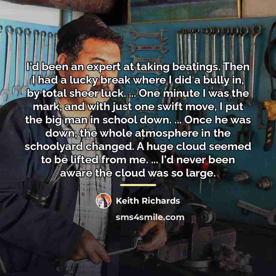 “I'd been an expert at taking beatings. Then I had…” quote by Keith Richards
