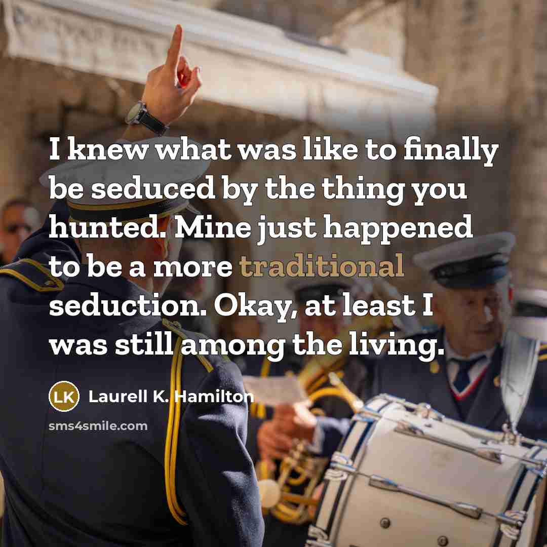 “I knew what was like to finally be seduced by…” quote by Laurell K. Hamilton