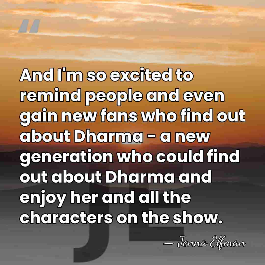 And I'm so excited to remind people and even gain new fans&hellip; - Jenna Elfman