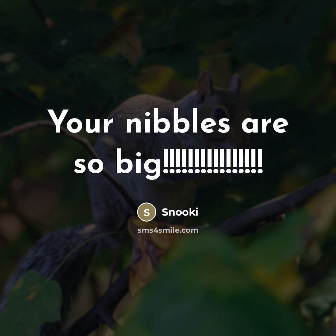 “Your nibbles are so big!!!!!!!!!!!!!!!!…” quote by Snooki