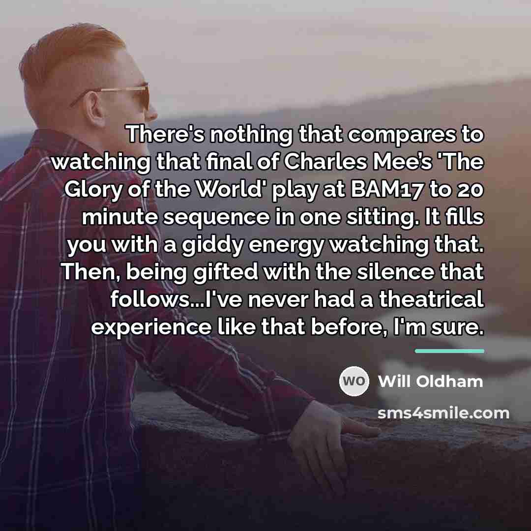 “There's nothing that compares to watching that final of Charles…” quote by Will Oldham