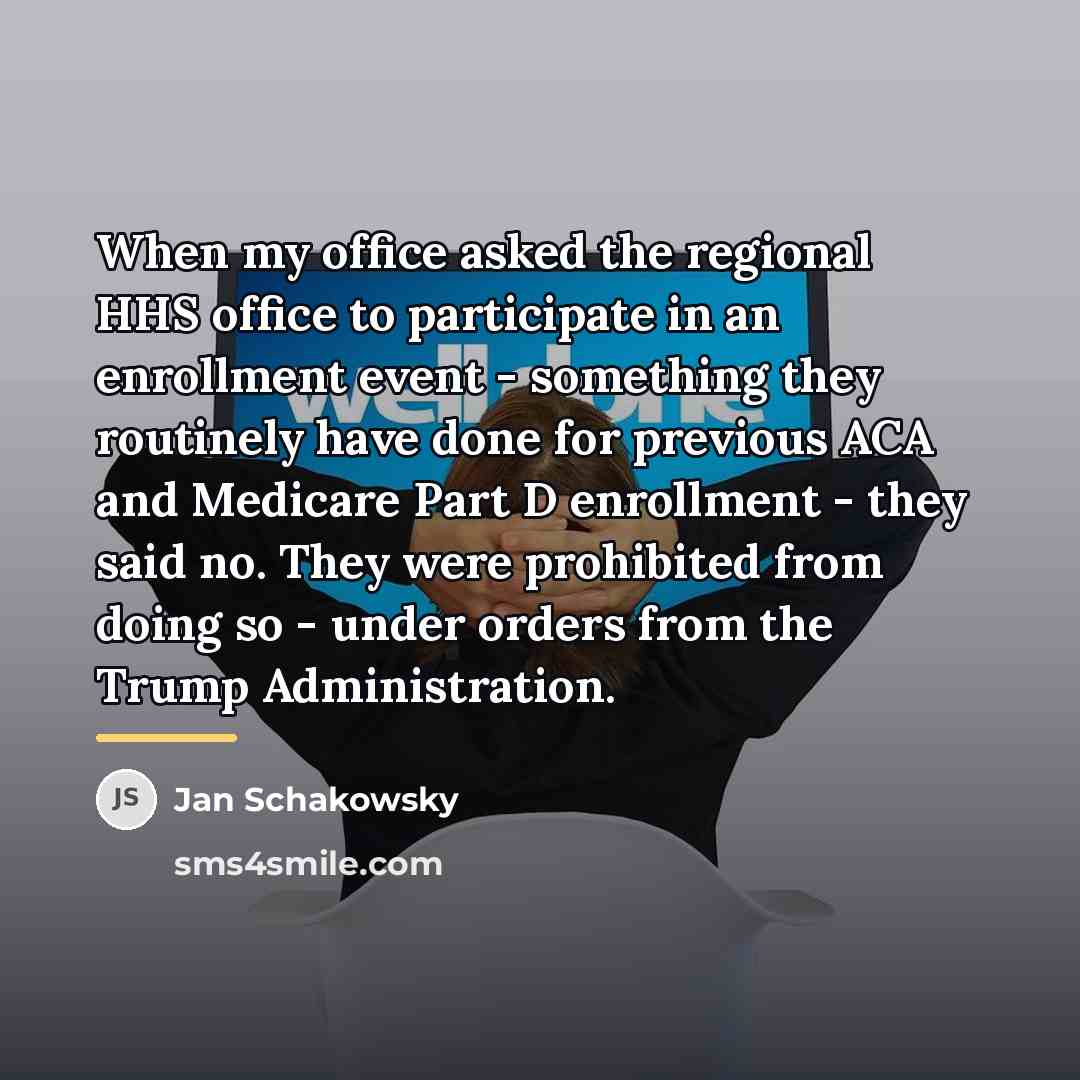 “When my office asked the regional HHS office to participate…” quote by Jan Schakowsky