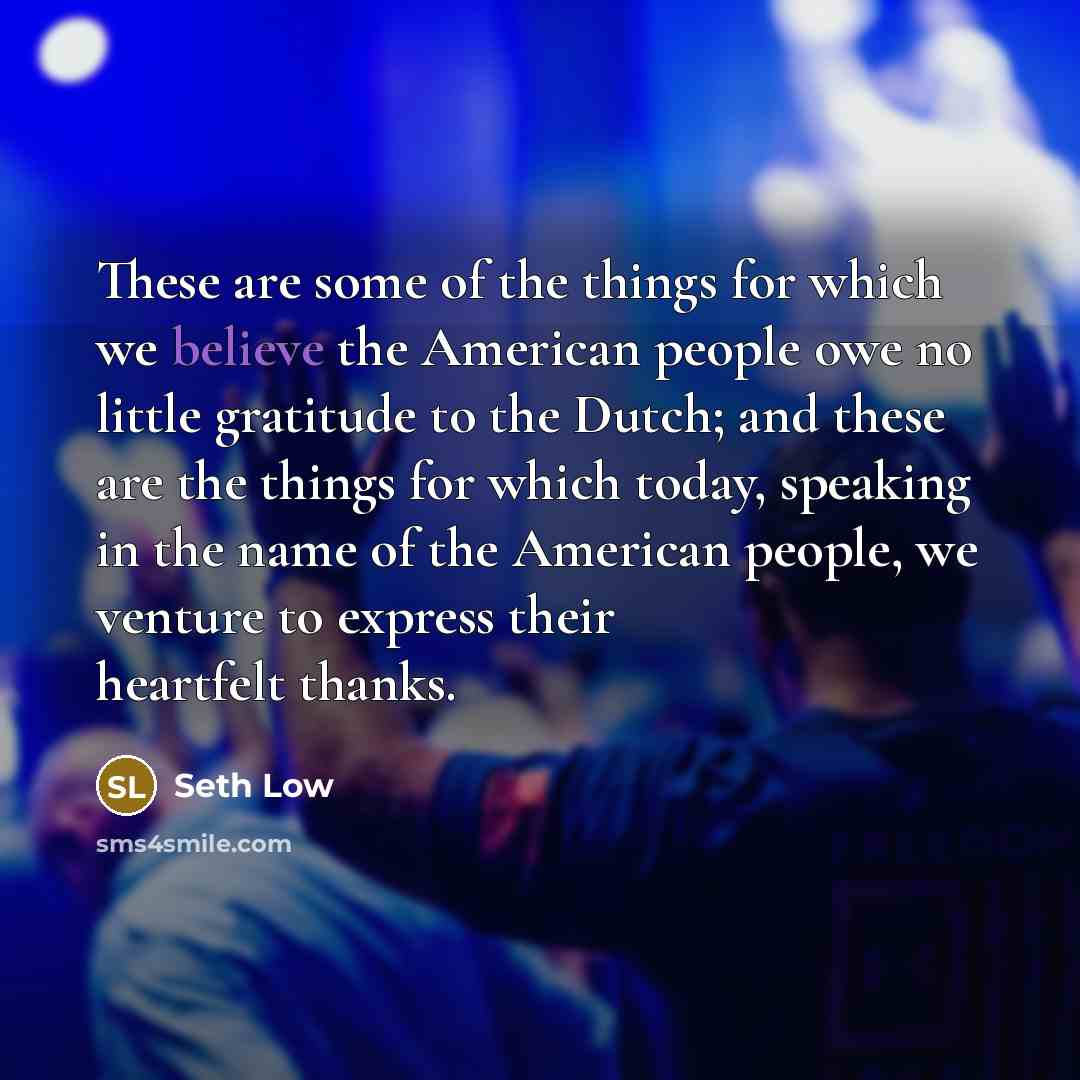 “These are some of the things for which we believe…” quote by Seth Low