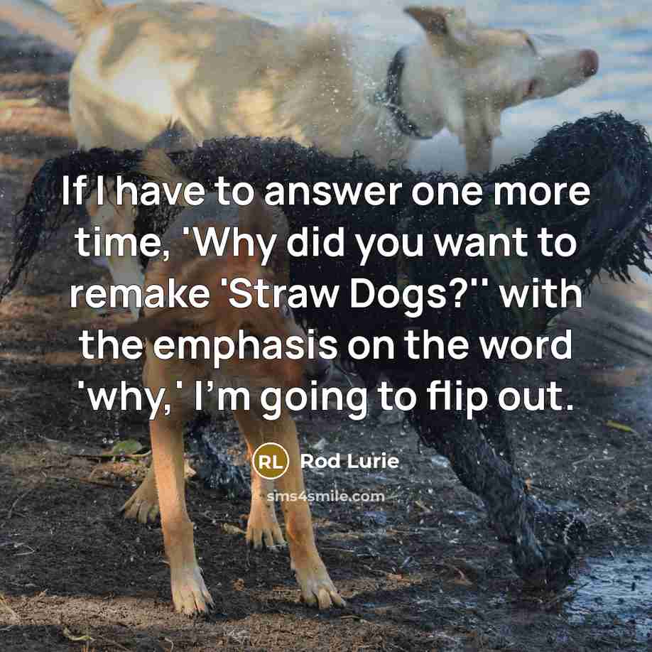 “If I have to answer one more time, 'Why did…” quote by Rod Lurie