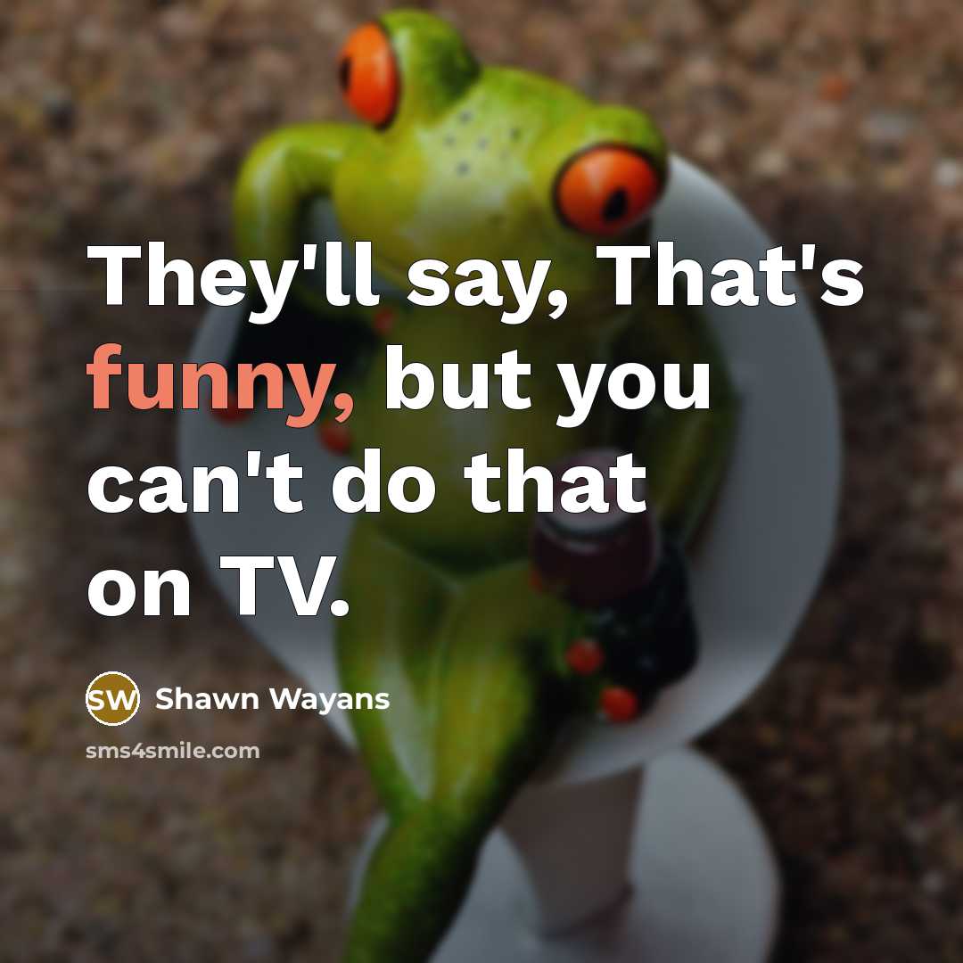 “They'll say, That's funny, but you can't do that on…” quote by Shawn Wayans