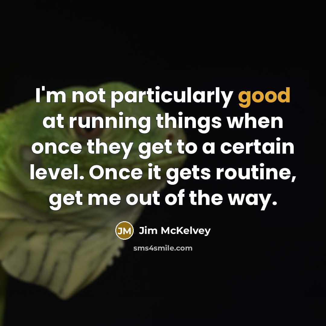 “I'm not particularly good at running things when once they…” quote by Jim McKelvey