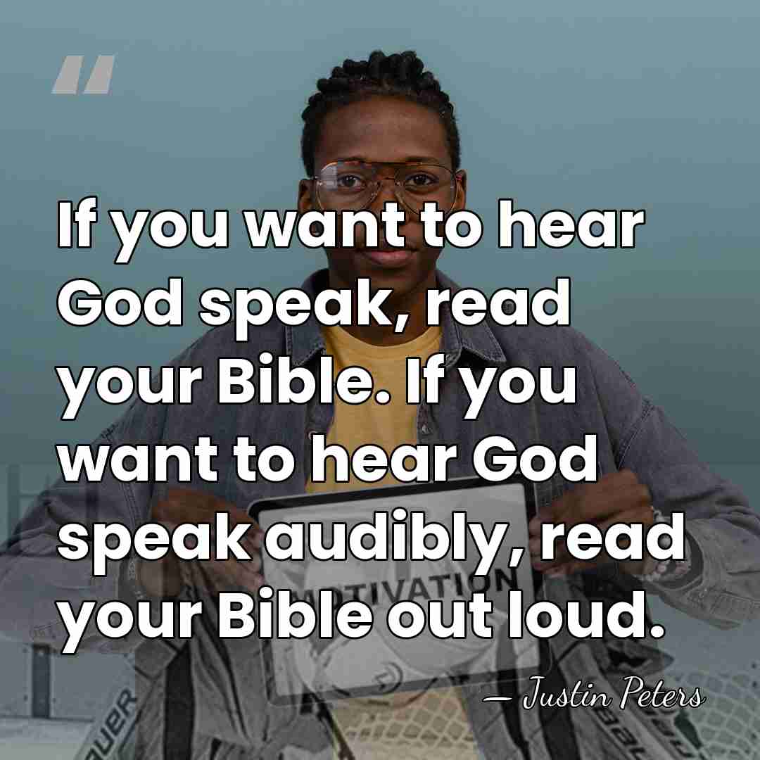 If you want to hear God speak, read your Bible. If you&hellip; - Justin Peters