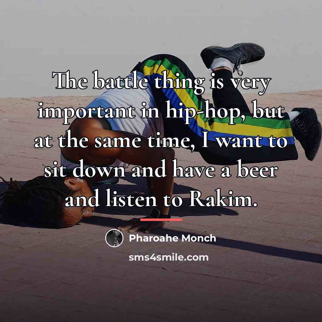 “The battle thing is very important in hip-hop, but at…” quote by Pharoahe Monch