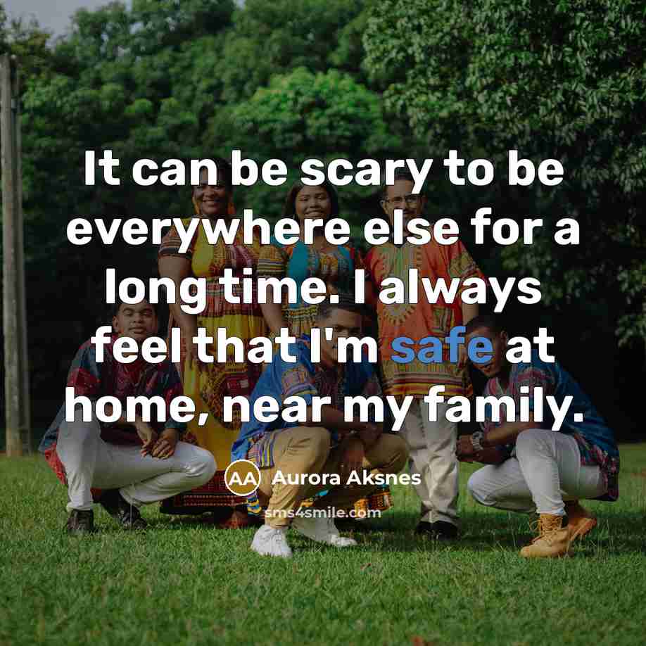 “It can be scary to be everywhere else for a…” quote by Aurora Aksnes
