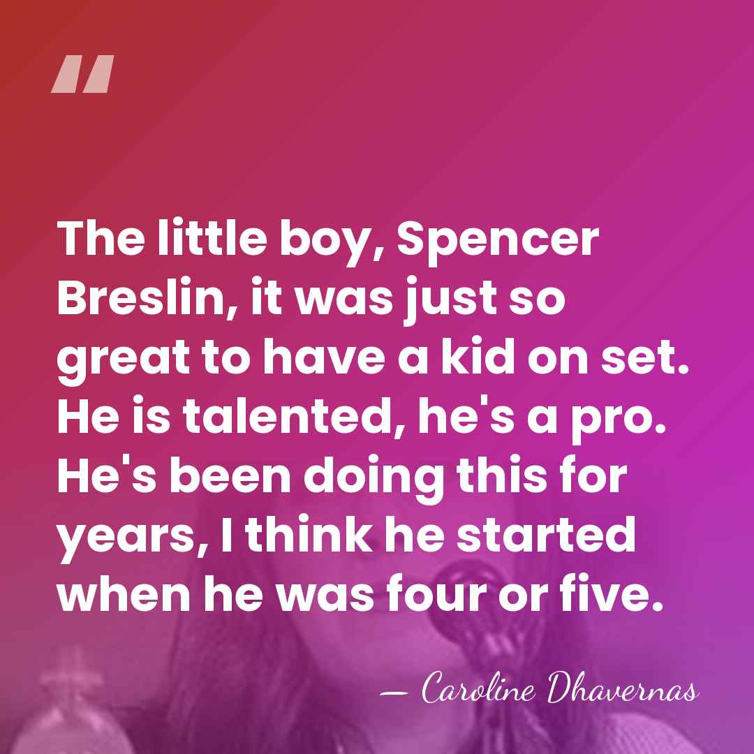 The little boy, Spencer Breslin, it was just so great to have&hellip; - Caroline Dhavernas