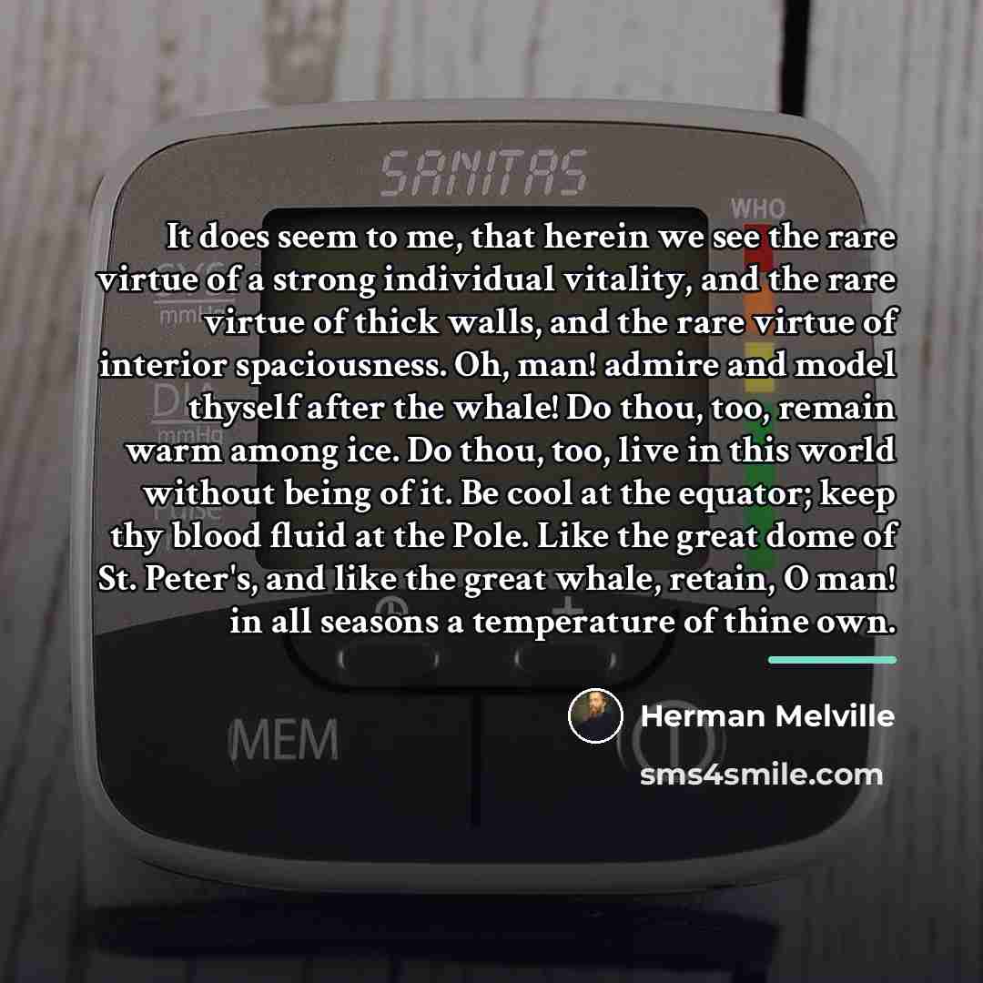 “It does seem to me, that herein we see the…” quote by Herman Melville