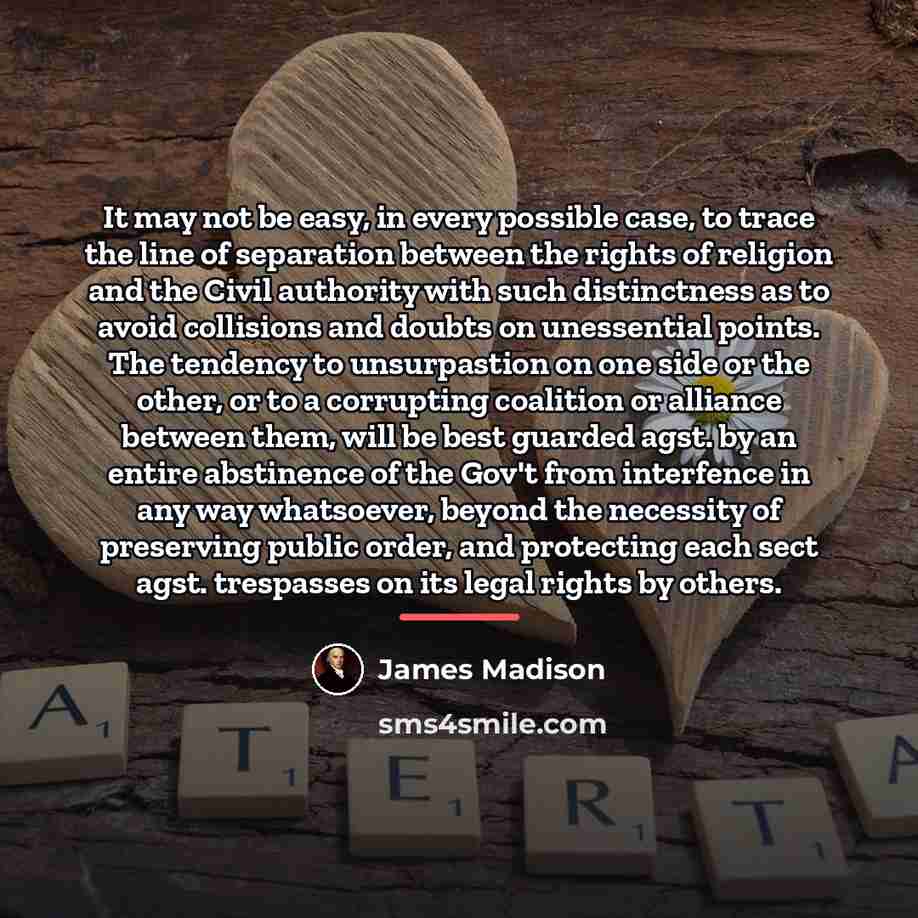 “It may not be easy, in every possible case, to…” quote by James Madison
