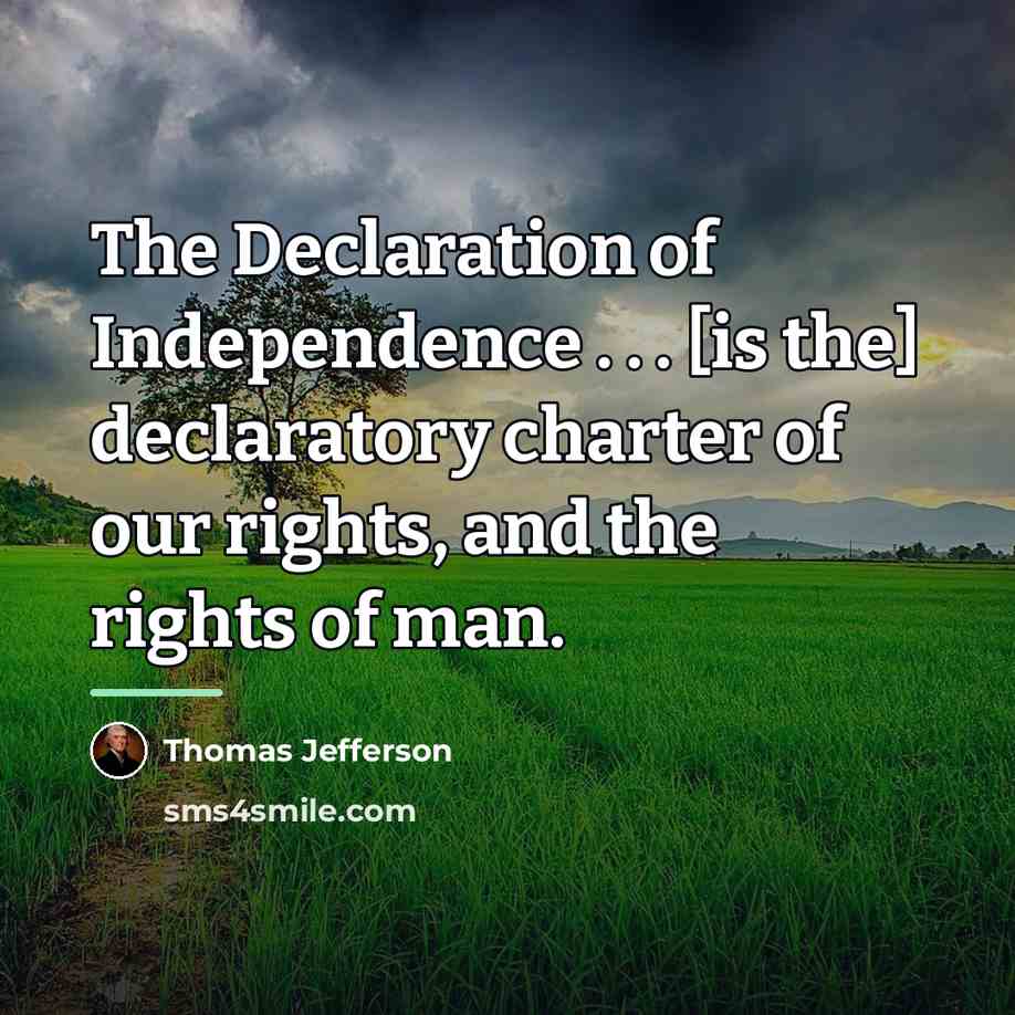 “The Declaration of Independence . . . [is the] declaratory…” quote by Thomas Jefferson