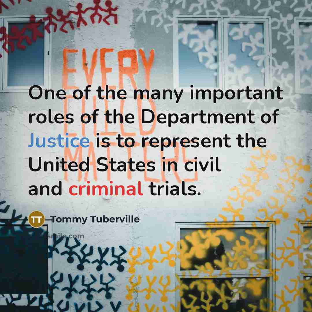 “One of the many important roles of the Department of…” quote by Tommy Tuberville