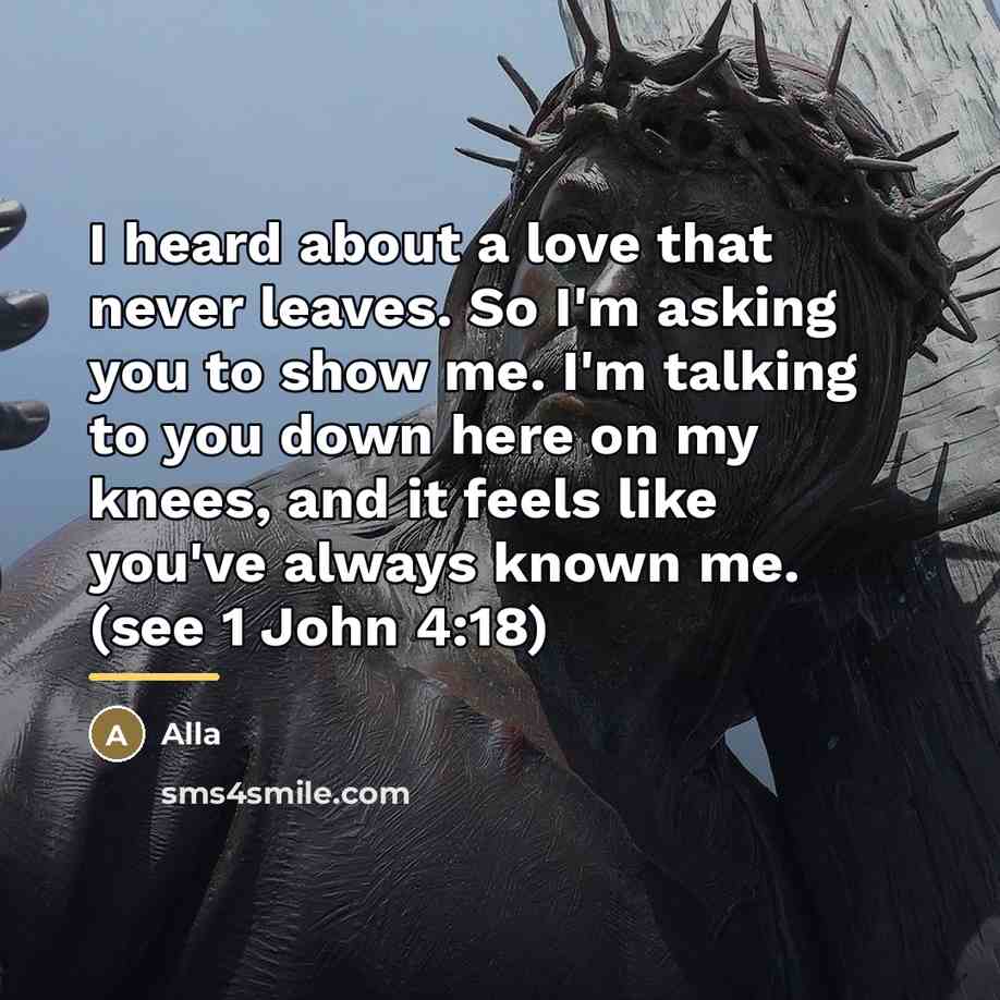 “I heard about a love that never leaves. So I'm…” quote by Alla