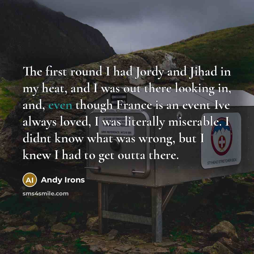 “The first round I had Jordy and Jihad in my…” quote by Andy Irons