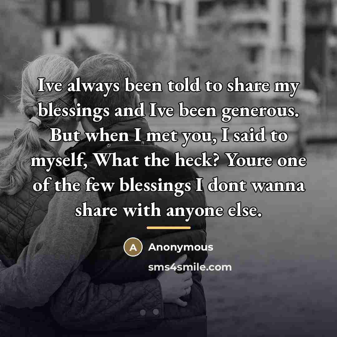 “Ive always been told to share my blessings and Ive…” quote by Anonymous