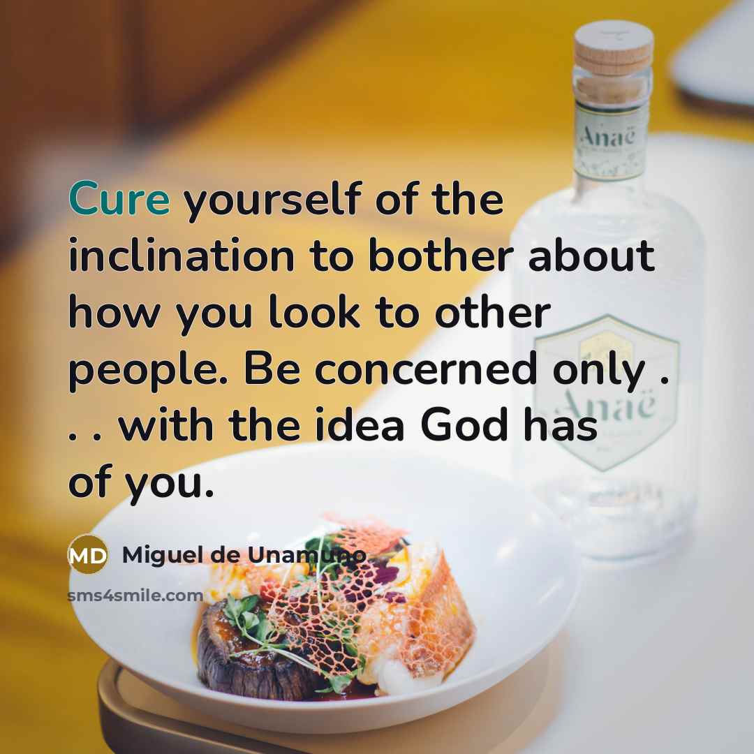 “Cure yourself of the inclination to bother about how you…” quote by Miguel de Unamuno