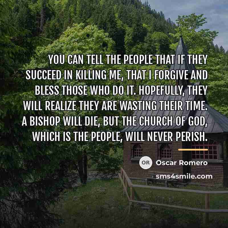 “You can tell the people that if they succeed in…” quote by Oscar Romero