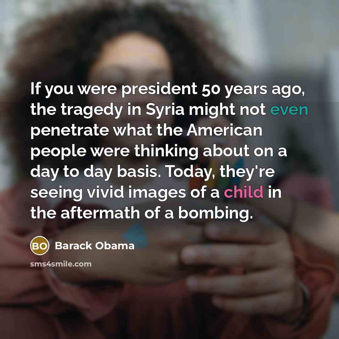 “If you were president 50 years ago, the tragedy in…” quote by Barack Obama