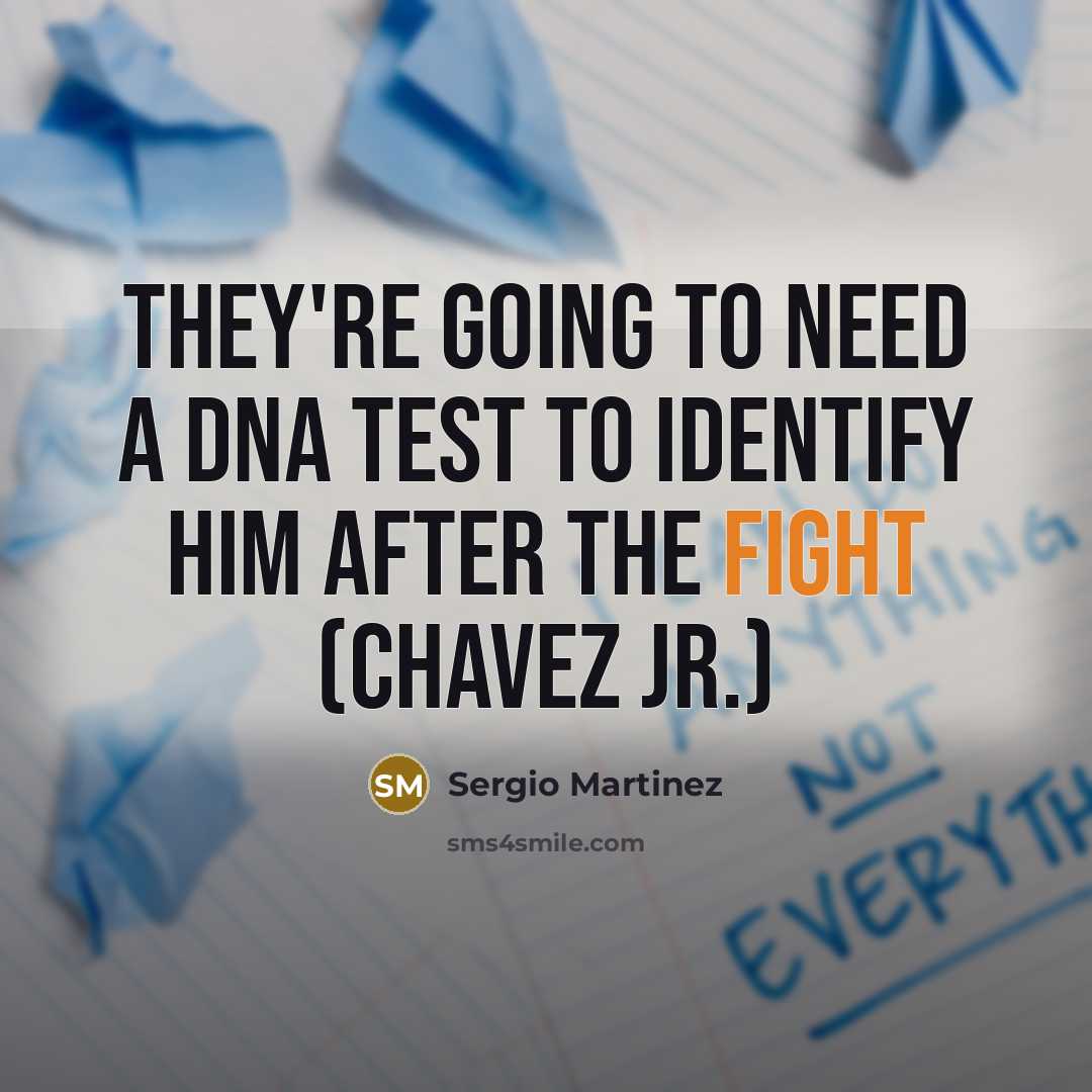 “They're going to need a DNA test to identify him…” quote by Sergio Martinez