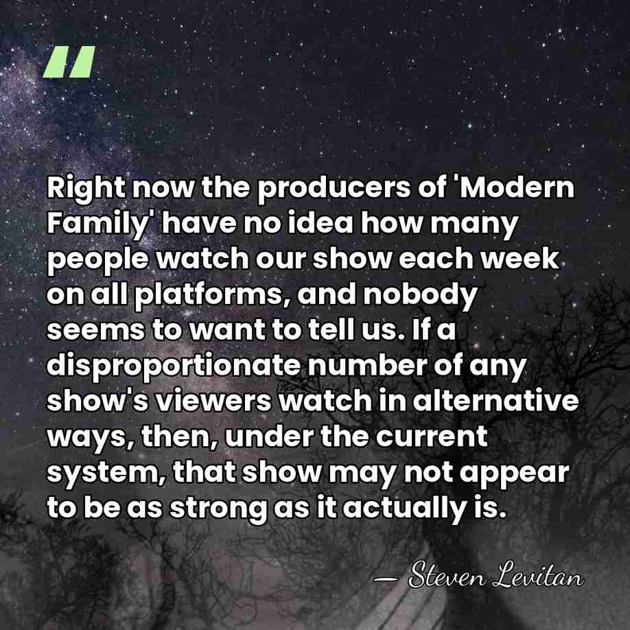 Right now the producers of 'Modern Family' have no idea how many&hellip; - Steven Levitan