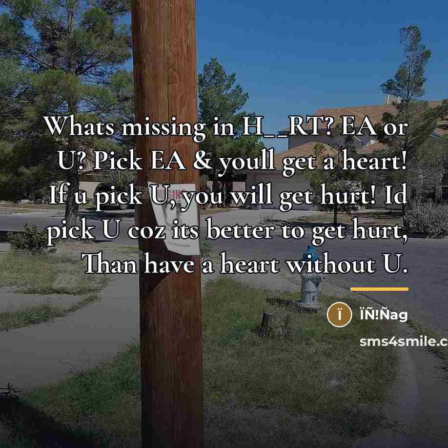“Whats missing in H__RT? EA or U? Pick EA &…” quote by ÏÑ!Ñag