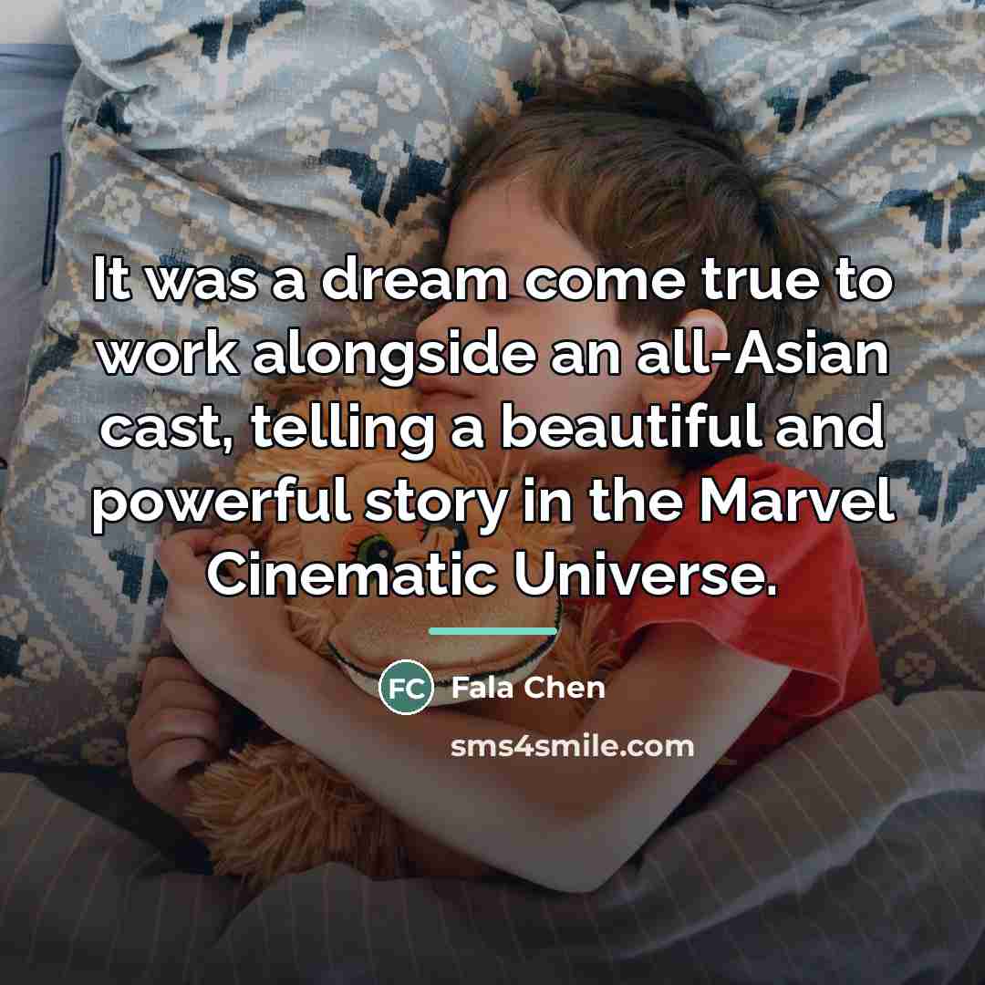 “It was a dream come true to work alongside an…” quote by Fala Chen