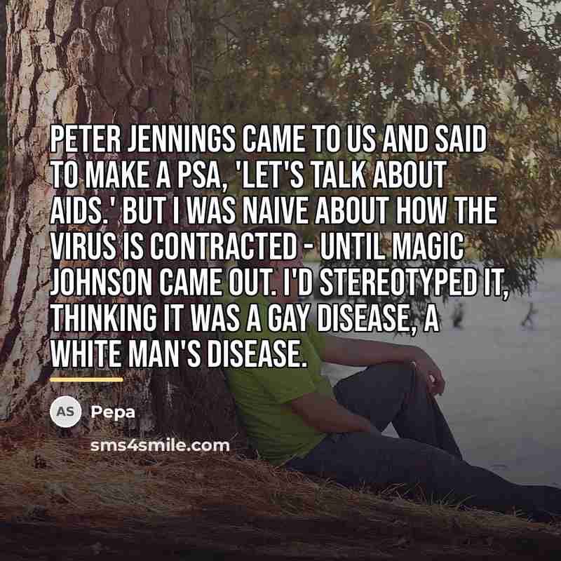 “Peter Jennings came to us and said to make a…” quote by Pepa