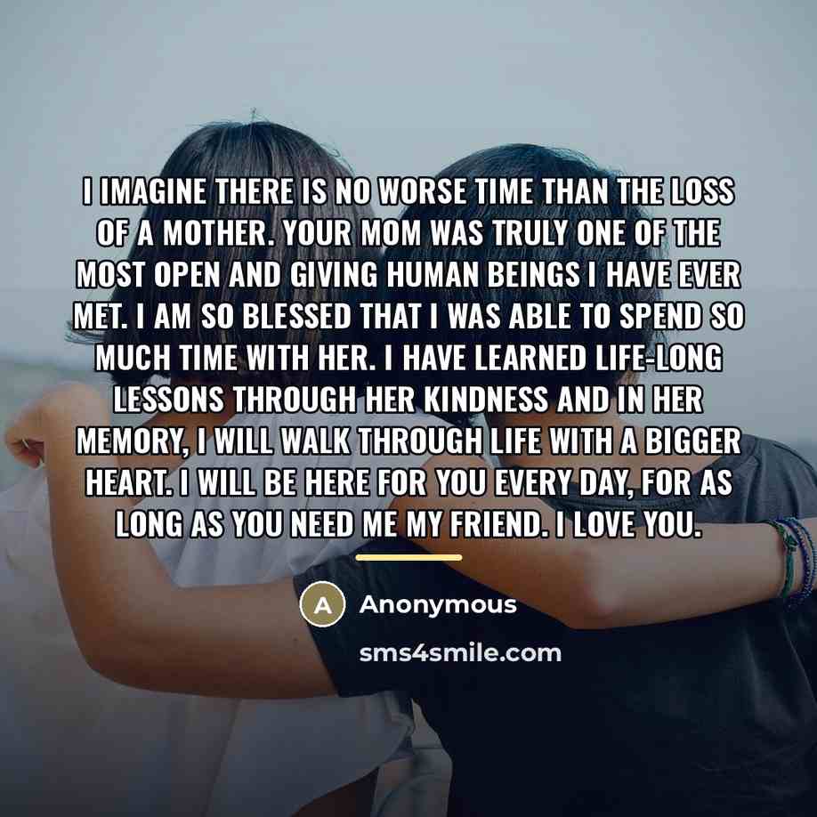 “I imagine there is no worse time than the loss…” quote by Anonymous