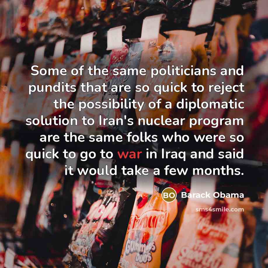 “Some of the same politicians and pundits that are so…” quote by Barack Obama