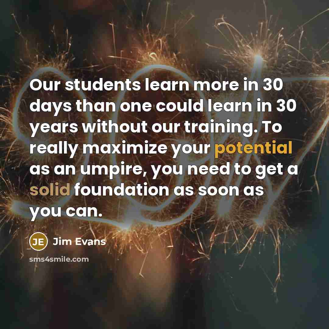 “Our students learn more in 30 days than one could…” quote by Jim Evans