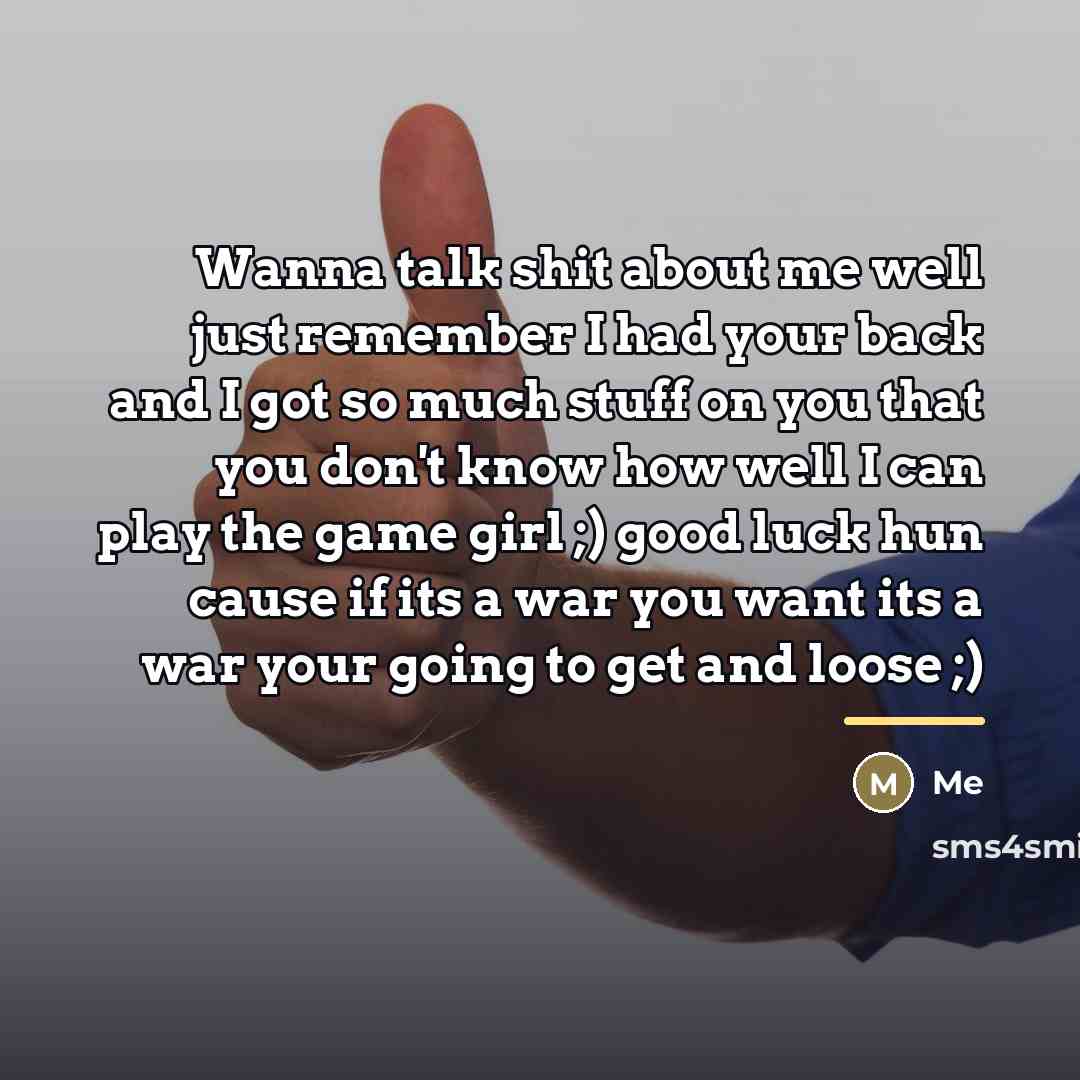 “Wanna talk shit about me well just remember I had…” quote by Me