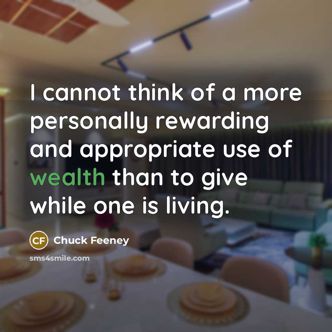 “I cannot think of a more personally rewarding and appropriate…” quote by Chuck Feeney