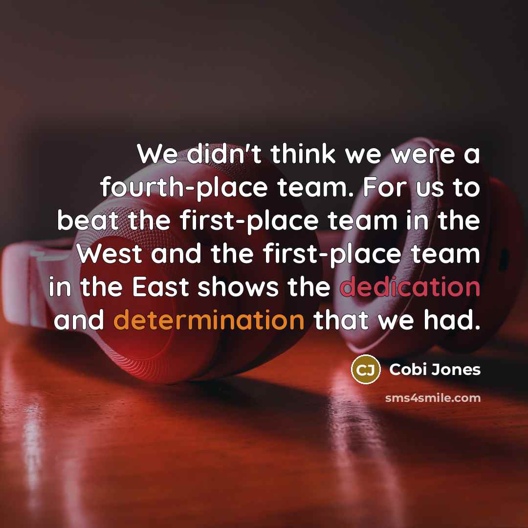 “We didn't think we were a fourth-place team. For us…” quote by Cobi Jones