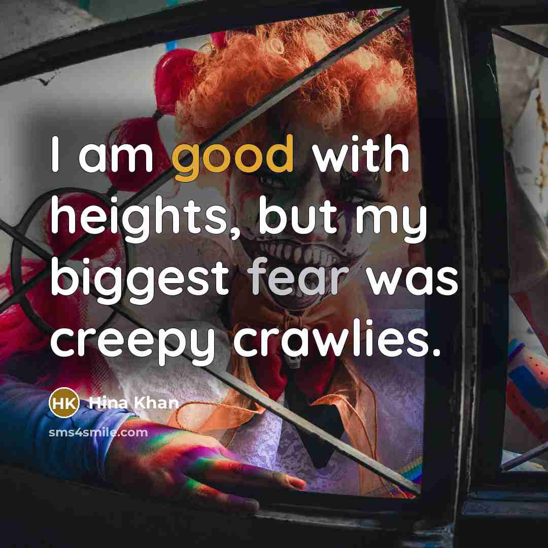 “I am good with heights, but my biggest fear was…” quote by Hina Khan