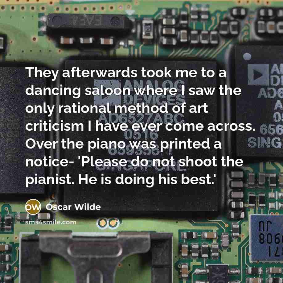 “They afterwards took me to a dancing saloon where I…” quote by Oscar Wilde