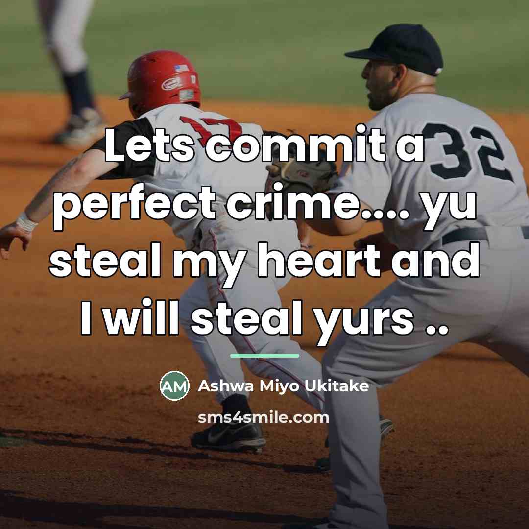 “Lets commit a perfect crime.... yu steal my heart and…” quote by Ashwa Miyo Ukitake