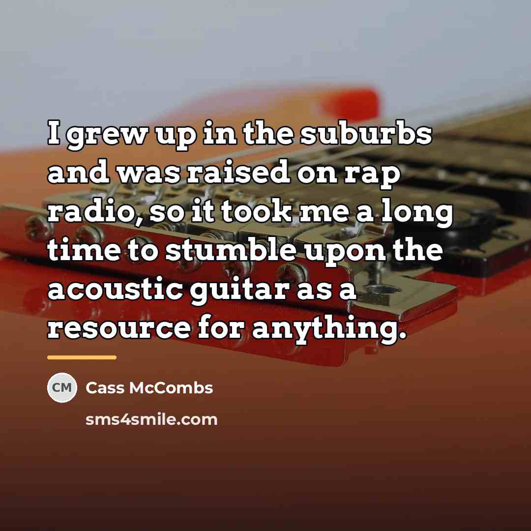 “I grew up in the suburbs and was raised on…” quote by Cass McCombs