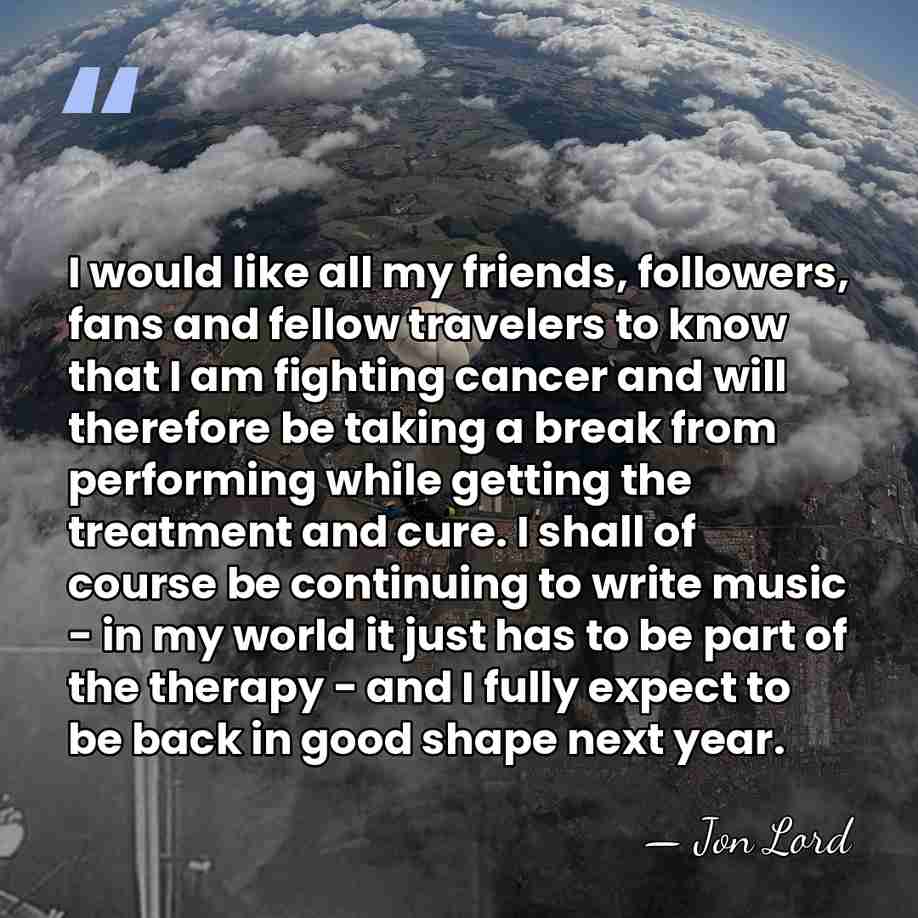 I would like all my friends, followers, fans and fellow travelers to&hellip; - Jon Lord