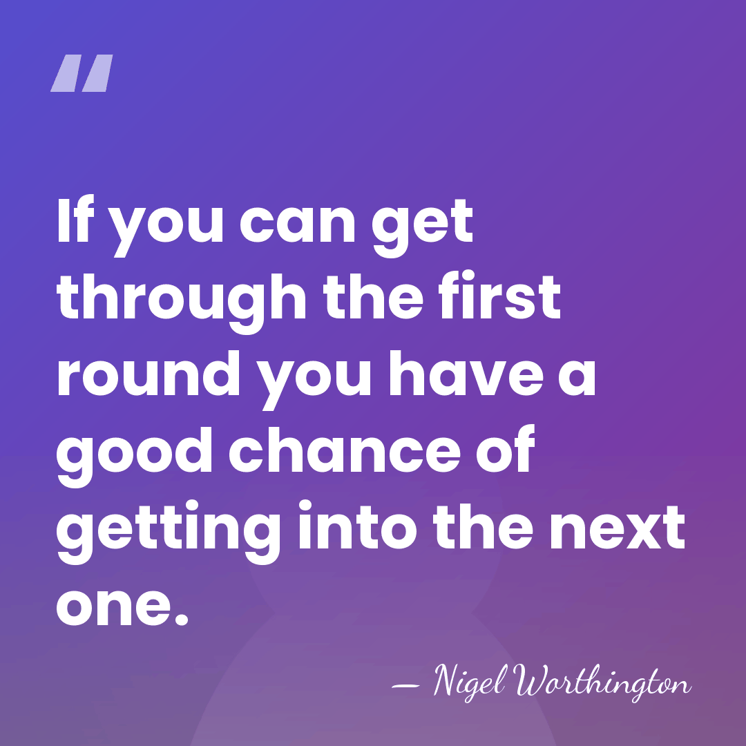 If you can get through the first round you have a good&hellip; - Nigel Worthington