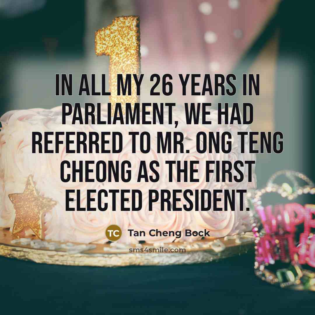 “In all my 26 years in Parliament, we had referred…” quote by Tan Cheng Bock