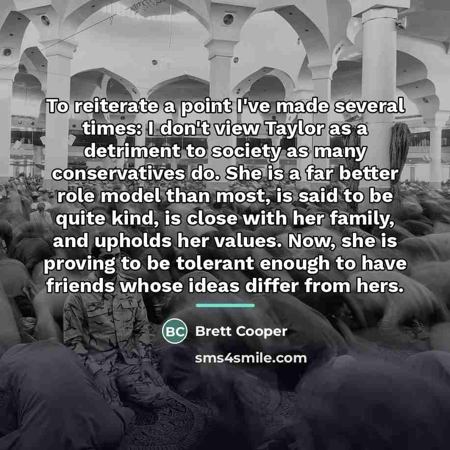 “To reiterate a point I've made several times: I don't…” quote by Brett Cooper