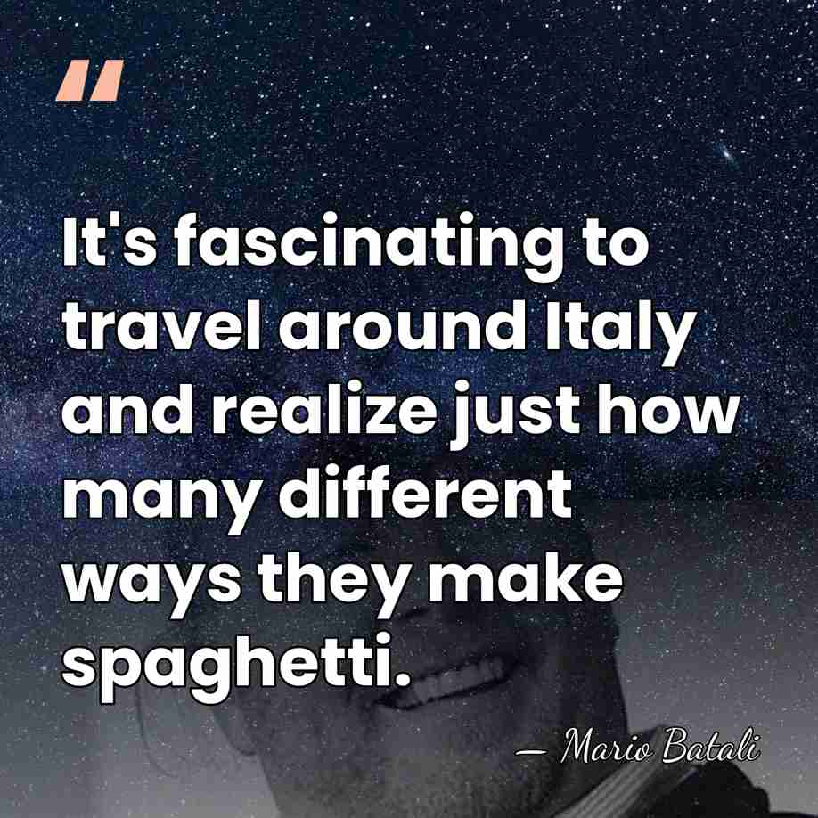 It's fascinating to travel around Italy and realize just how many different&hellip; - Mario Batali