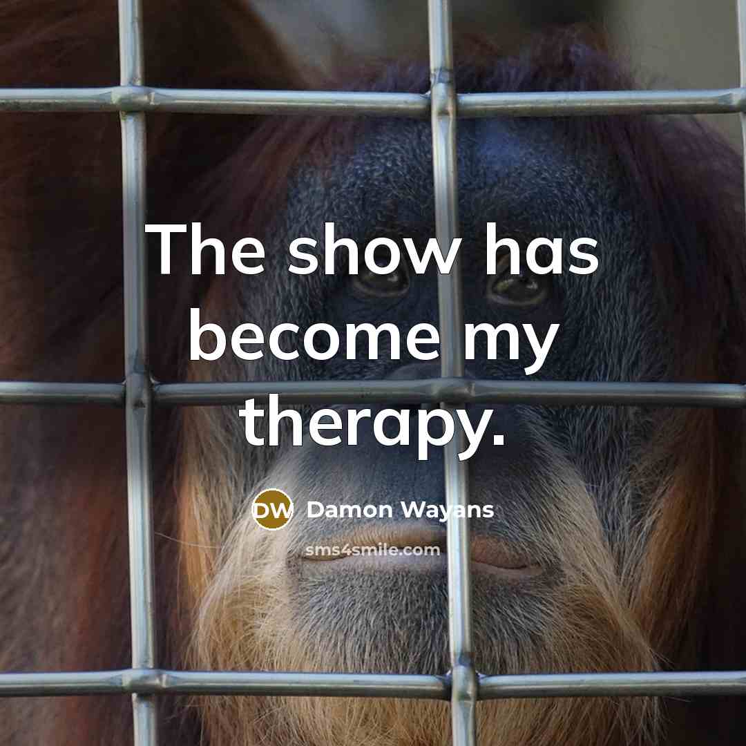 “The show has become my therapy.…” quote by Damon Wayans