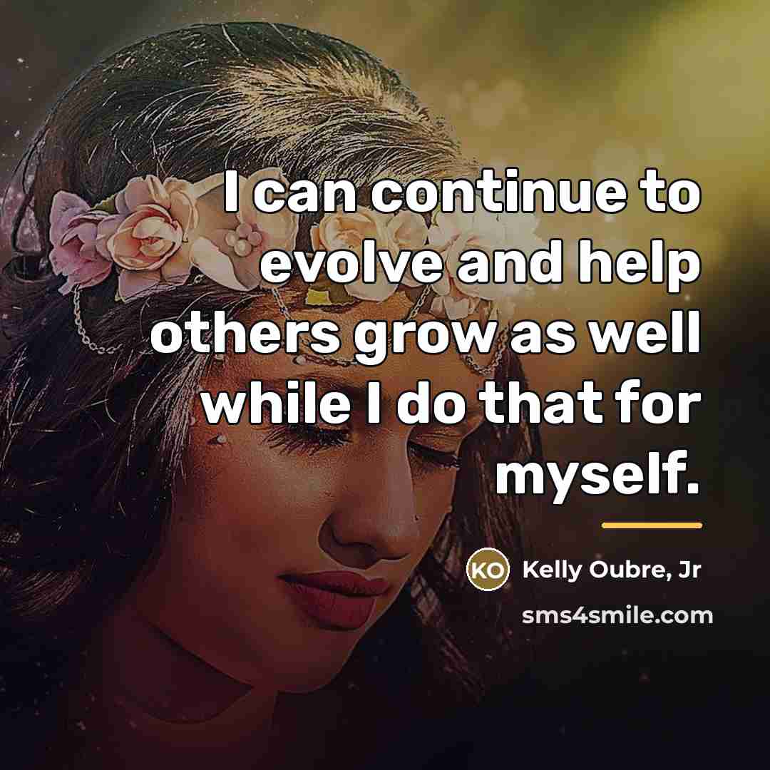 “I can continue to evolve and help others grow as…” quote by Kelly Oubre, Jr