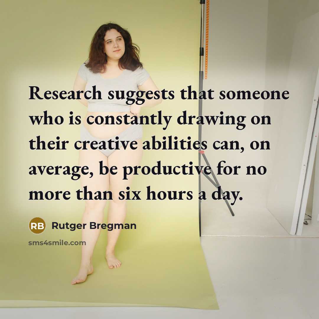 “Research suggests that someone who is constantly drawing on their…” quote by Rutger Bregman