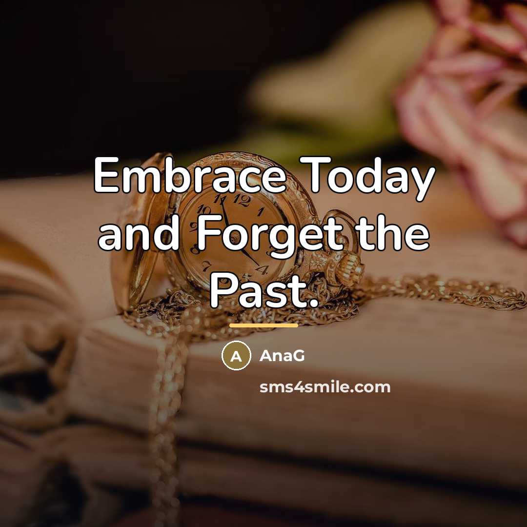 “Embrace Today and Forget the Past.…” quote by AnaG