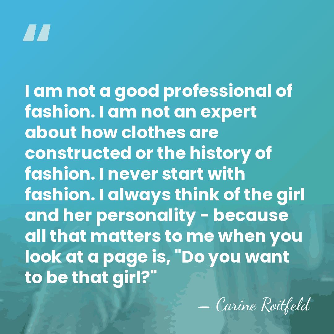 I am not a good professional of fashion. I am not an&hellip; - Carine Roitfeld